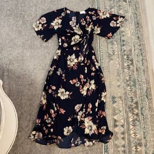 Ankle length floral dress
